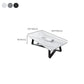X-Base Coffee Cocktail Table Rectangle Coffee Table with Marble Top Clearhalo 'Coffee & Accent Tables' 'Coffee Tables' 'coffee_tables' 'furn' 'furn_coffee_tables' 'Furniture' 'Living Room Furniture' 6479133