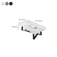 X-Base Coffee Cocktail Table Rectangle Coffee Table with Marble Top Clearhalo 'Coffee & Accent Tables' 'Coffee Tables' 'coffee_tables' 'furn' 'furn_coffee_tables' 'Furniture' 'Living Room Furniture' 6479134