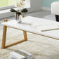 Mesa de centro rectangular contemporánea con tapa, mesa de cóctel con trineo de madera
