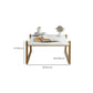 Mesa de centro rectangular contemporánea con tapa, mesa de cóctel con trineo de madera