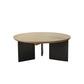 Round Brown Wooden Coffee Table Nordic 1 Single Cocktail Table
