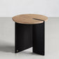 Round Brown Wooden Coffee Table Nordic 1 Single Cocktail Table