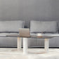 Contemporary Oval Glass Top Coffee Table with 3 Wooden Legs Cocktail Table Clearhalo 'Coffee & Accent Tables' 'Coffee Tables' 'coffee_tables' 'furn' 'furn_coffee_tables' 'Furniture' 'Living Room Furniture' 6479415