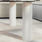 Contemporary Oval Glass Top Coffee Table with 3 Wooden Legs Cocktail Table Clearhalo 'Coffee & Accent Tables' 'Coffee Tables' 'coffee_tables' 'furn' 'furn_coffee_tables' 'Furniture' 'Living Room Furniture' 6479421
