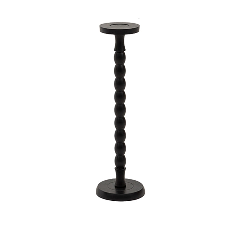 Traditional Wood End Table Sled Black/Brown Side End Snack Table Black 1 Round Clearhalo 'Coffee & Accent Tables' 'End & Side Tables' 'end_side_tables' 'furn' 'furn_end_side_tables' 'Furniture' 'Living Room Furniture' 6479432