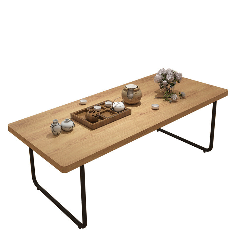 Sled 1 Single Coffee Table Scandinavian Pine Wood Rectangular Cocktail Table Clearhalo 'Coffee & Accent Tables' 'Coffee Tables' 'coffee_tables' 'furn' 'furn_coffee_tables' 'Furniture' 'Living Room Furniture' 6479566