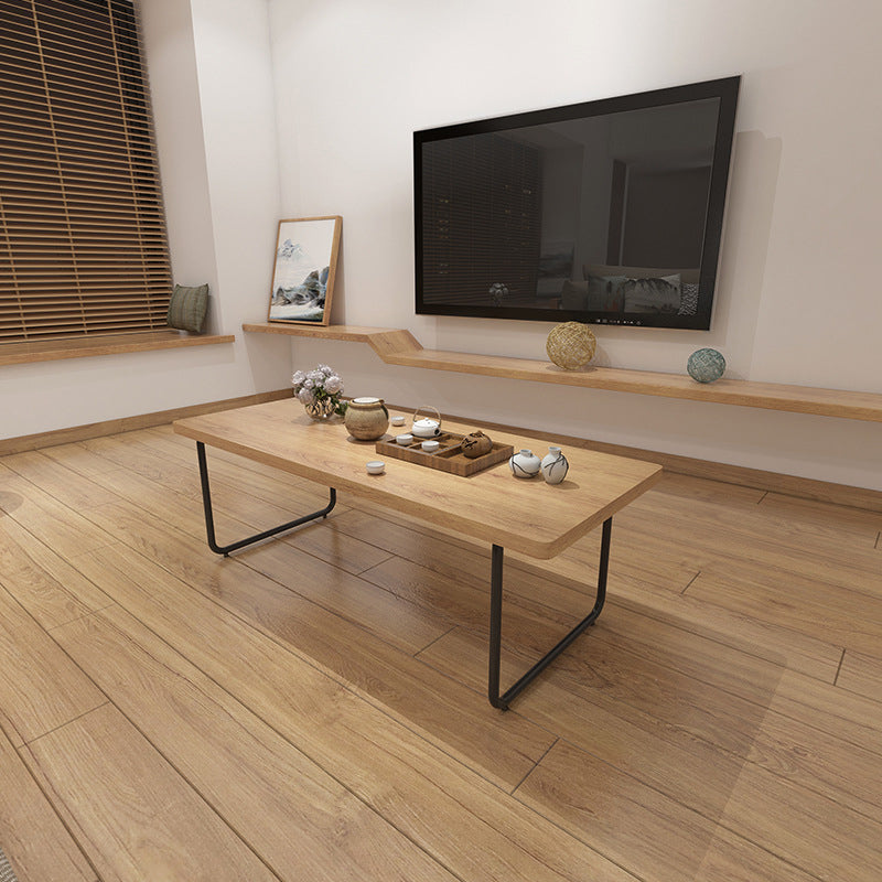 Sled 1 Single Coffee Table Scandinavian Pine Wood Rectangular Cocktail Table Clearhalo 'Coffee & Accent Tables' 'Coffee Tables' 'coffee_tables' 'furn' 'furn_coffee_tables' 'Furniture' 'Living Room Furniture' 6479571