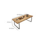 Sled 1 Single Coffee Table Scandinavian Pine Wood Rectangular Cocktail Table Clearhalo 'Coffee & Accent Tables' 'Coffee Tables' 'coffee_tables' 'furn' 'furn_coffee_tables' 'Furniture' 'Living Room Furniture' 6479573