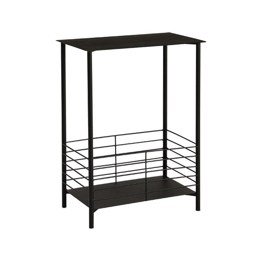 23,62 "tavolo di accento laterale rettangolare alto metallo 4 gambe tavolino