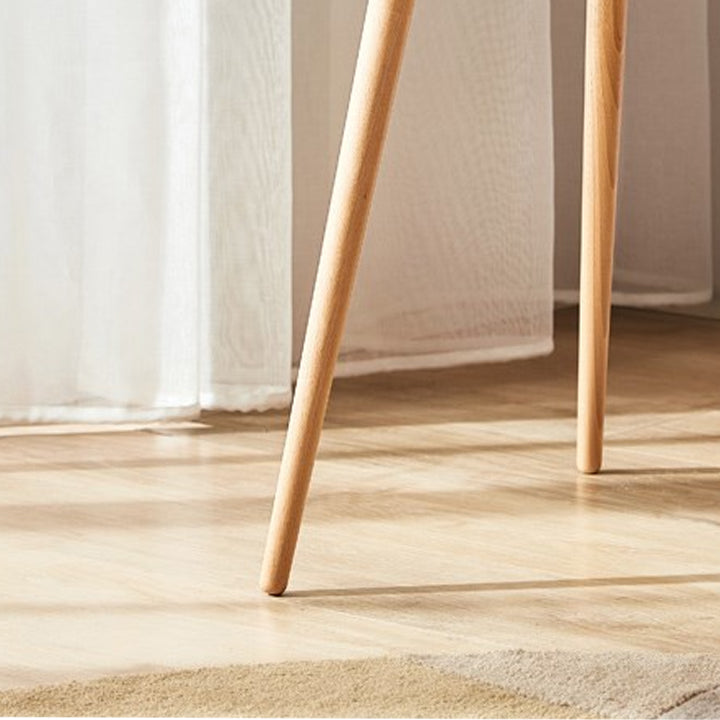 Contemporary Wood 3 Legs Round Living Room Accent Side Table Clearhalo 'Coffee & Accent Tables' 'End & Side Tables' 'end_side_tables' 'furn' 'furn_end_side_tables' 'Furniture' 'Living Room Furniture' 6479787