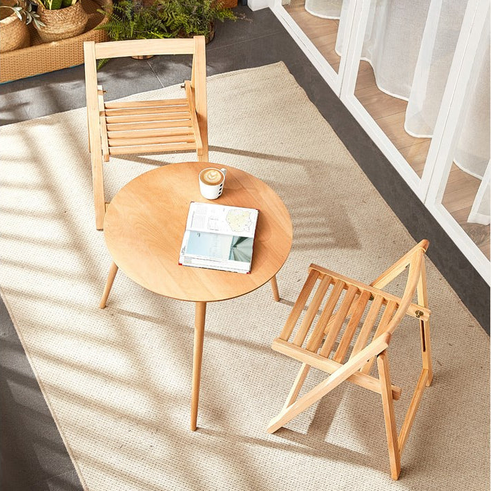 Contemporary Wood 3 Legs Round Living Room Accent Side Table Clearhalo 'Coffee & Accent Tables' 'End & Side Tables' 'end_side_tables' 'furn' 'furn_end_side_tables' 'Furniture' 'Living Room Furniture' 6479792