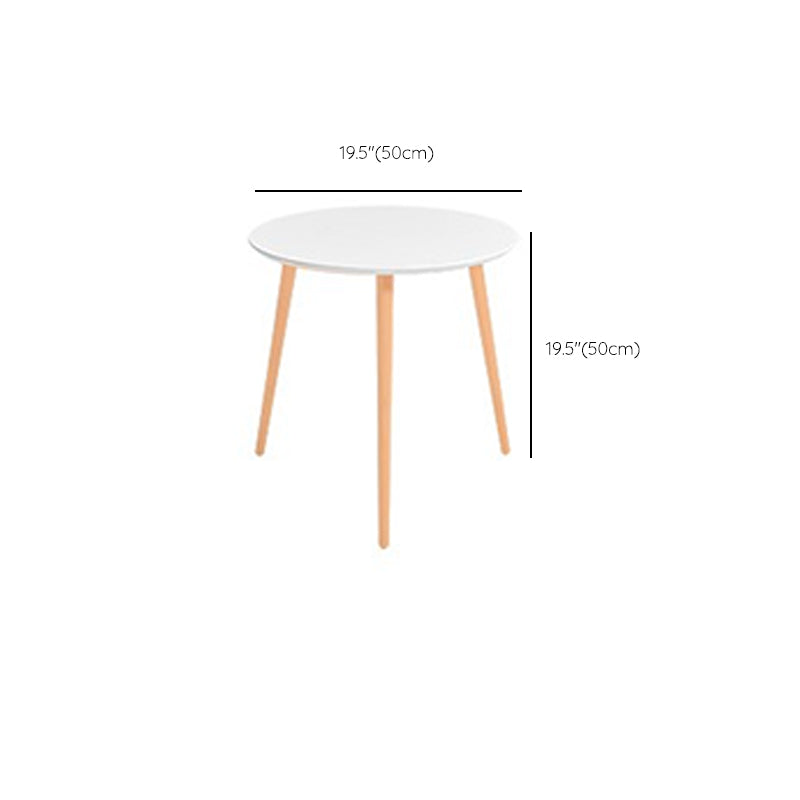 Contemporary Wood 3 Legs Round Living Room Accent Side Table Clearhalo 'Coffee & Accent Tables' 'End & Side Tables' 'end_side_tables' 'furn' 'furn_end_side_tables' 'Furniture' 'Living Room Furniture' 6479795