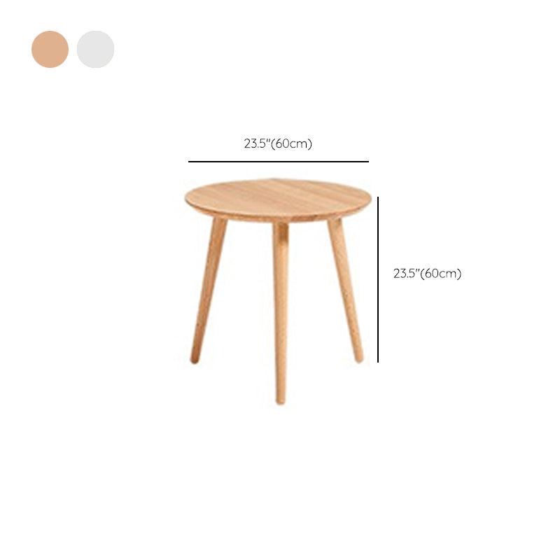Contemporary Wood 3 Legs Round Living Room Accent Side Table Clearhalo 'Coffee & Accent Tables' 'End & Side Tables' 'end_side_tables' 'furn' 'furn_end_side_tables' 'Furniture' 'Living Room Furniture' 6479796