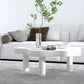 Table basse scandinave de forme libre avec 3 pieds en bois de pin