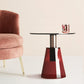 Contemporary Glass Top Pedestal Round Living Room Accent Side Table Clearhalo 'Coffee & Accent Tables' 'End & Side Tables' 'end_side_tables' 'furn' 'furn_end_side_tables' 'Furniture' 'Living Room Furniture' 6479924