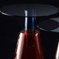 Contemporary Glass Top Pedestal Round Living Room Accent Side Table Clearhalo 'Coffee & Accent Tables' 'End & Side Tables' 'end_side_tables' 'furn' 'furn_end_side_tables' 'Furniture' 'Living Room Furniture' 6479929