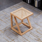Contemporary Solid Wood Frame Square Living Room Accent Side Table