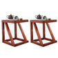 Contemporary Solid Wood Frame Square Living Room Accent Side Table
