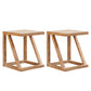 Contemporary Solid Wood Frame Square Living Room Accent Side Table