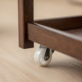 Modernistic Solid Wood with Shelf Rectangular Double Tier Side Table Clearhalo 'Coffee & Accent Tables' 'End & Side Tables' 'end_side_tables' 'furn' 'furn_end_side_tables' 'Furniture' 'Living Room Furniture' 6479997