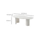 Scandinavian White Cocktail Table with Free Form Top in Solid Wood Clearhalo 'Coffee & Accent Tables' 'Coffee Tables' 'coffee_tables' 'furn' 'furn_coffee_tables' 'Furniture' 'Living Room Furniture' 6480023
