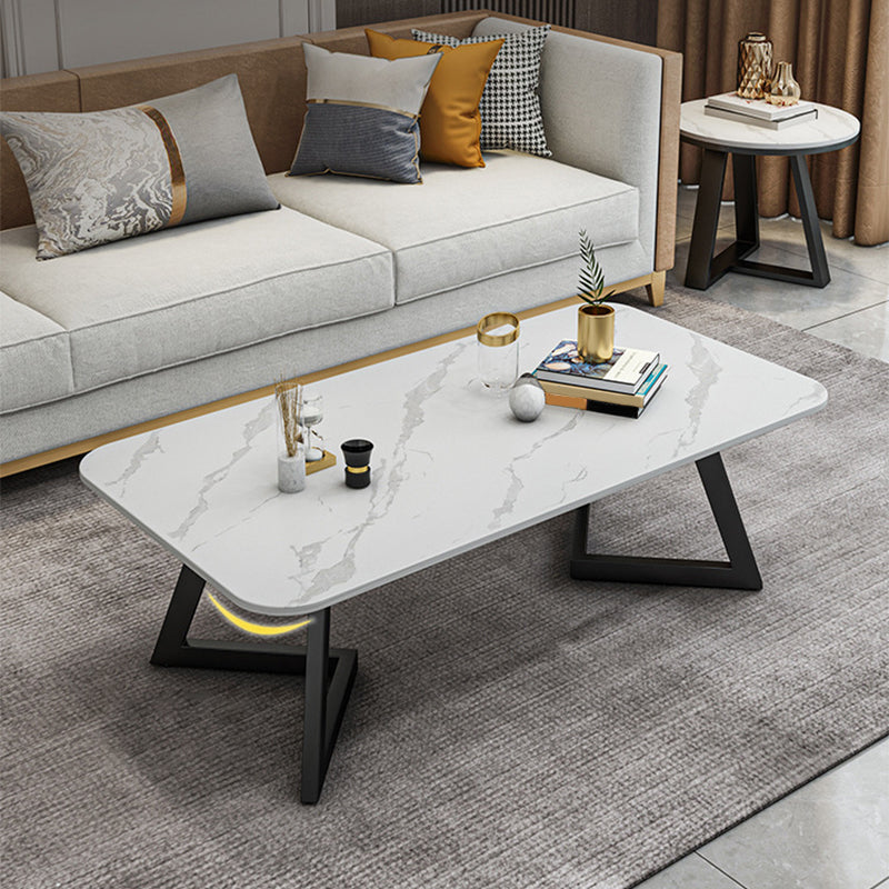 Slate Coffee Table Rectangle 17.7" High Coffee Cocktail Table Clearhalo 'Coffee & Accent Tables' 'Coffee Tables' 'coffee_tables' 'furn' 'furn_coffee_tables' 'Furniture' 'Living Room Furniture' 6480037