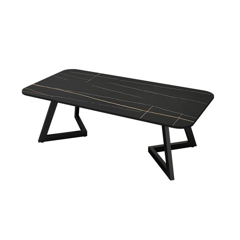 Slate Coffee Table Rectangle 17.7" High Coffee Cocktail Table Clearhalo 'Coffee & Accent Tables' 'Coffee Tables' 'coffee_tables' 'furn' 'furn_coffee_tables' 'Furniture' 'Living Room Furniture' 6480045
