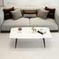 Rectangle Slate Coffee Table Glam 4 Legs Coffee Cocktail Table Black White Gold Clearhalo 'Coffee & Accent Tables' 'Coffee Tables' 'coffee_tables' 'furn' 'furn_coffee_tables' 'Furniture' 'Living Room Furniture' 6480084