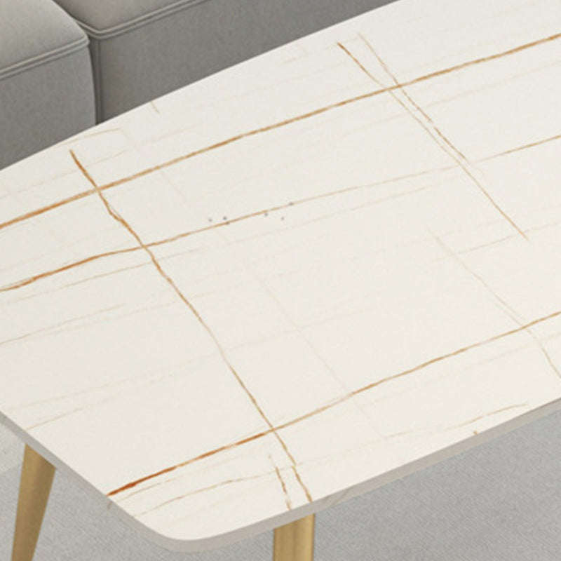 Rectangle Slate Coffee Table Glam 4 Legs Coffee Cocktail Table Clearhalo 'Coffee & Accent Tables' 'Coffee Tables' 'coffee_tables' 'furn' 'furn_coffee_tables' 'Furniture' 'Living Room Furniture' 6480089