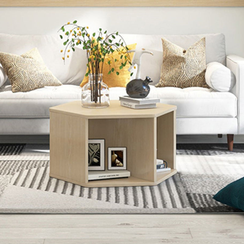 Modernism Simple Geometric Coffee Cocktail Table with Storage Clearhalo 'Coffee & Accent Tables' 'Coffee Tables' 'coffee_tables' 'furn' 'furn_coffee_tables' 'Furniture' 'Living Room Furniture' 6480128