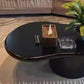 Pedestal 13.8" H Coffee Table Scandinavian Faux Wood Cocktail Table Clearhalo 'Coffee & Accent Tables' 'Coffee Tables' 'coffee_tables' 'furn' 'furn_coffee_tables' 'Furniture' 'Living Room Furniture' 6480156