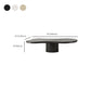 Pedestal 13.8" H Coffee Table Scandinavian Faux Wood Cocktail Table Clearhalo 'Coffee & Accent Tables' 'Coffee Tables' 'coffee_tables' 'furn' 'furn_coffee_tables' 'Furniture' 'Living Room Furniture' 6480166
