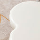 Scandinavian Cream Irregular 4 Legs Coffee Cocktail Table - 13.8" H Clearhalo 'Coffee & Accent Tables' 'Coffee Tables' 'coffee_tables' 'furn' 'furn_coffee_tables' 'Furniture' 'Living Room Furniture' 6480189