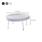 Mid-Century Modern Coffee Table with 4 Legs and Iron Round Top Clearhalo 'Coffee & Accent Tables' 'Coffee Tables' 'coffee_tables' 'furn' 'furn_coffee_tables' 'Furniture' 'Living Room Furniture' 6480244
