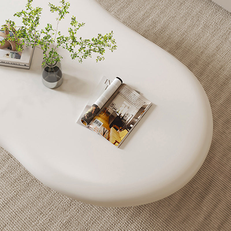 Scandinavian Free Form Coffee Table Wooden 4 Legs Cocktail Table Clearhalo 'Coffee & Accent Tables' 'Coffee Tables' 'coffee_tables' 'furn' 'furn_coffee_tables' 'Furniture' 'Living Room Furniture' 6480253