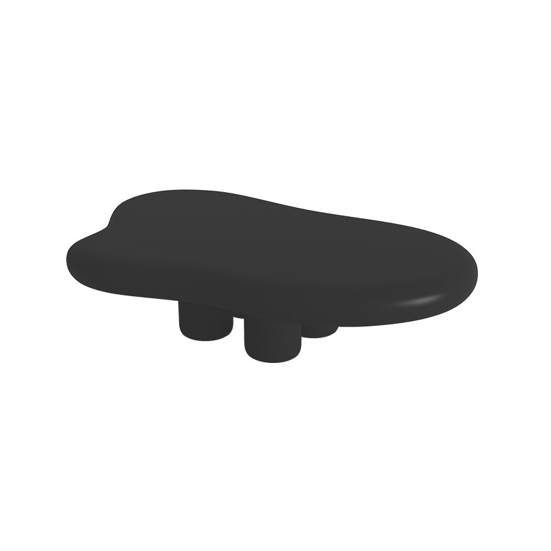 Scandinavian Free Form Coffee Table Wooden 4 Legs Cocktail Table Black Clearhalo 'Coffee & Accent Tables' 'Coffee Tables' 'coffee_tables' 'furn' 'furn_coffee_tables' 'Furniture' 'Living Room Furniture' 6480254