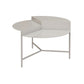 Mid-Century Modern Round Coffee Table with 3 Legs in Iron Cocktail Table