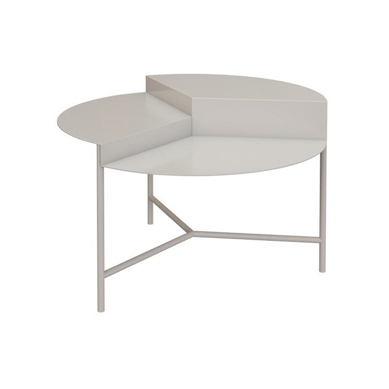 Mid-Century Modern Round Coffee Table with 3 Legs in Iron Cocktail Table