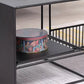 Frame 2 Nesting Square Coffee Table Set Black Iron Cocktail Table with Storage Shelf Clearhalo 'Coffee & Accent Tables' 'Coffee Tables' 'coffee_tables' 'furn' 'furn_coffee_tables' 'Furniture' 'Living Room Furniture' 6480293