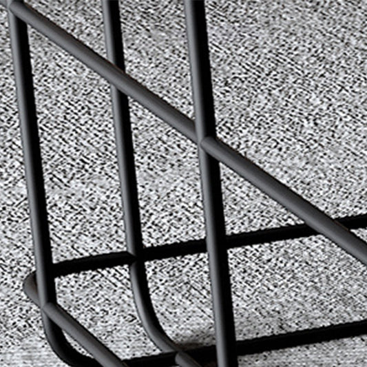 Mesa de café moderna de mediados de siglo Cóctel de café de marco de hierro negro