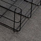 Mid-Century Modern Coffee Table Black Iron Frame Coffee Cocktail Table Clearhalo 'Coffee & Accent Tables' 'Coffee Tables' 'coffee_tables' 'furn' 'furn_coffee_tables' 'Furniture' 'Living Room Furniture' 6480339