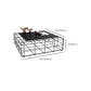 Mid-Century Modern Coffee Table Black Iron Frame Coffee Cocktail Table Clearhalo 'Coffee & Accent Tables' 'Coffee Tables' 'coffee_tables' 'furn' 'furn_coffee_tables' 'Furniture' 'Living Room Furniture' 6480342