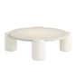 Contemporary Round Beige Coffee Table with 4 Legs Wooden Coffee Table Clearhalo 'Coffee & Accent Tables' 'Coffee Tables' 'coffee_tables' 'furn' 'furn_coffee_tables' 'Furniture' 'Living Room Furniture' 6480347