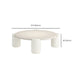 Contemporary Round Beige Coffee Table with 4 Legs Wooden Coffee Table Clearhalo 'Coffee & Accent Tables' 'Coffee Tables' 'coffee_tables' 'furn' 'furn_coffee_tables' 'Furniture' 'Living Room Furniture' 6480357