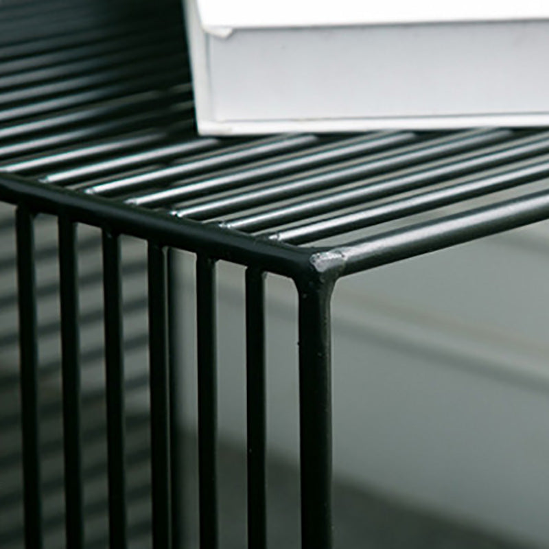 Mid-Century Modern Coffee Table Black Iron Coffee Cocktail Table