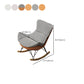 Modern Upholstered Rocker Chair Metal Frame Spindle Rocker Chair with Ottoman Clearhalo 'Chairs & Seating' 'furn' 'furn_rocking_chairs' 'Furniture' 'Living Room Furniture' 'Rocking Chairs' 'rocking_chairs' 6483358