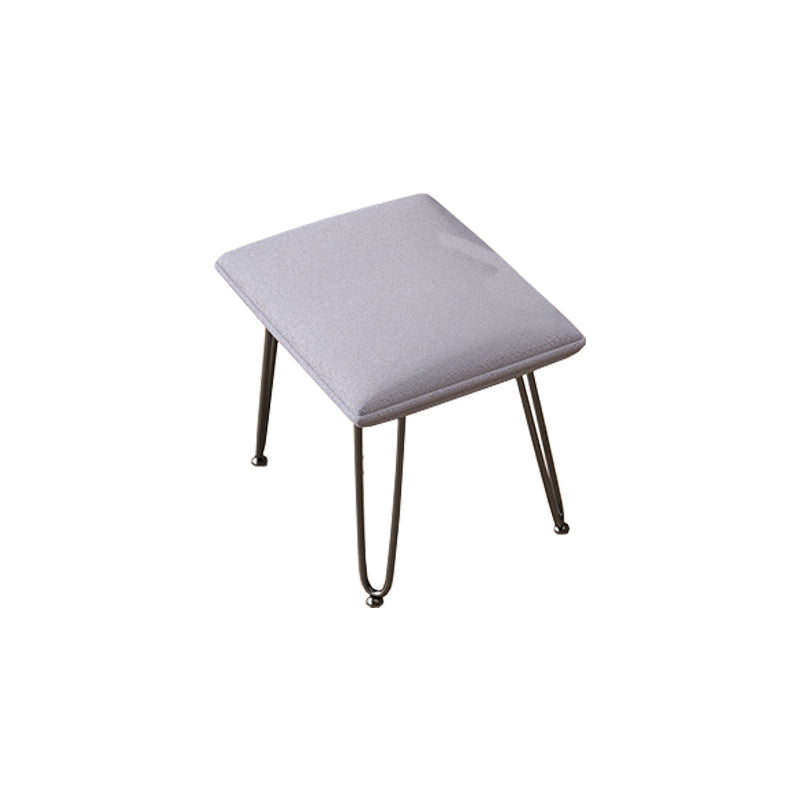 Chaise de rocker rembourrée rembourrée contemporaine chaise de bascule de broche à cadre de cadre en métal avec ottoman