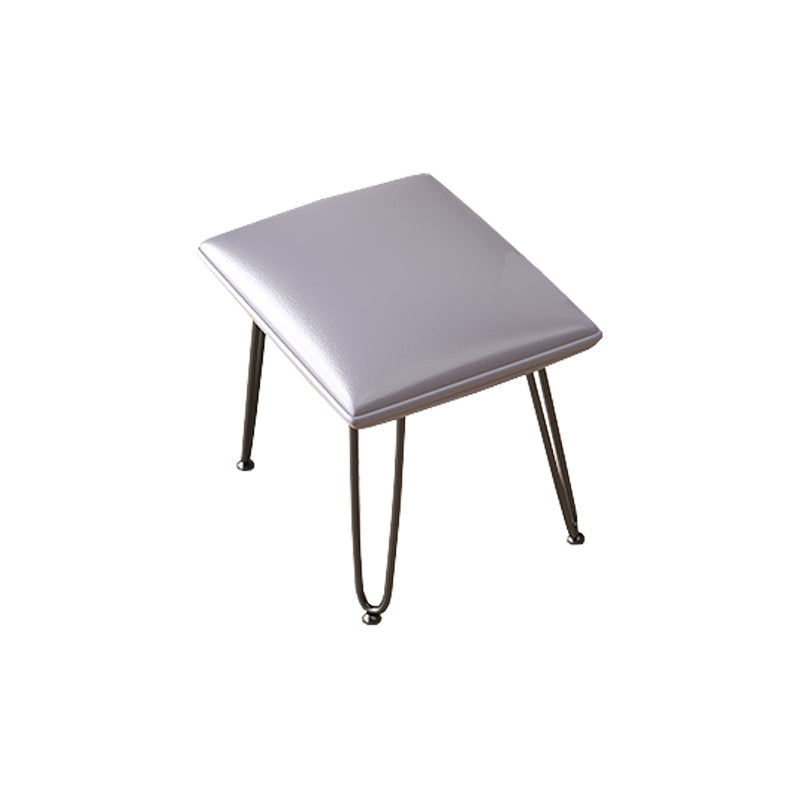 Chaise de rocker rembourrée rembourrée contemporaine chaise de bascule de broche à cadre de cadre en métal avec ottoman