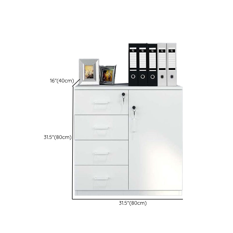 Archivos de estilo nórdico Llave de llave de llave de madera sólida Oficina de archivos verticales de archivos verticales