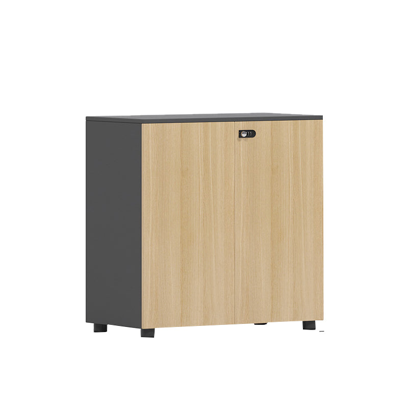Nordic Style File Cabinets Solid Wood Electronic Lock Vertical Filing Cabinet for Office Wood-Light Grey Clearhalo 'Filing Cabinets' 'filling_cabinets' 'furn' 'furn_filling_cabinets' 'Furniture' 'Office Furniture' 6483589
